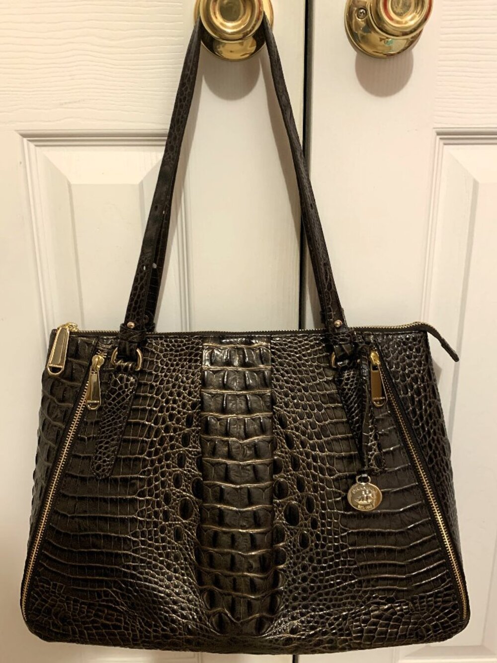 Brahmin Adina Graphite tote
